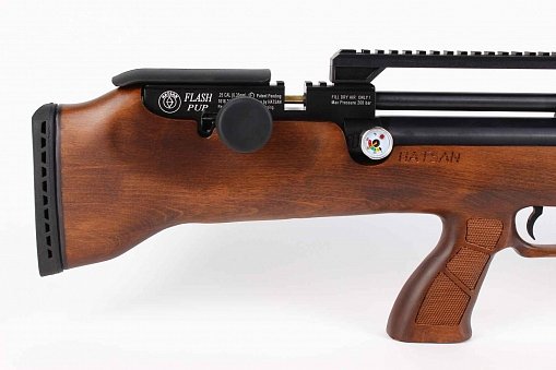 Пневматическая винтовка Hatsan Flashpup-W (дерево, PCP, 3 Дж) 6,35 мм, изображение 2