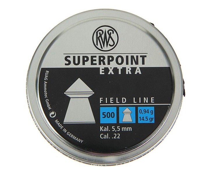 Пули RWS SuperPoint Extra 5,5 мм, 0,94 грамм, 500 штук