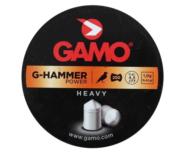 Пули Gamo G-Hammer 4,5 мм, 1,0 грамм, 200 штук