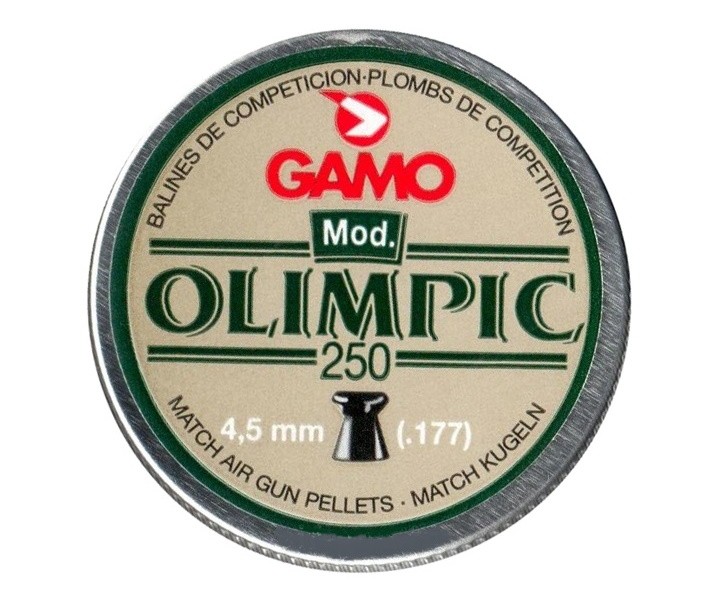 Пули Gamo Olimpic 4,5 мм, 0,49 грамм, 250 штук