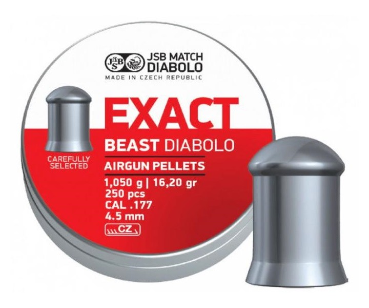 Пули JSB Exact Beast Diabolo 4,5 мм, 1,05 грамм, 250 штук