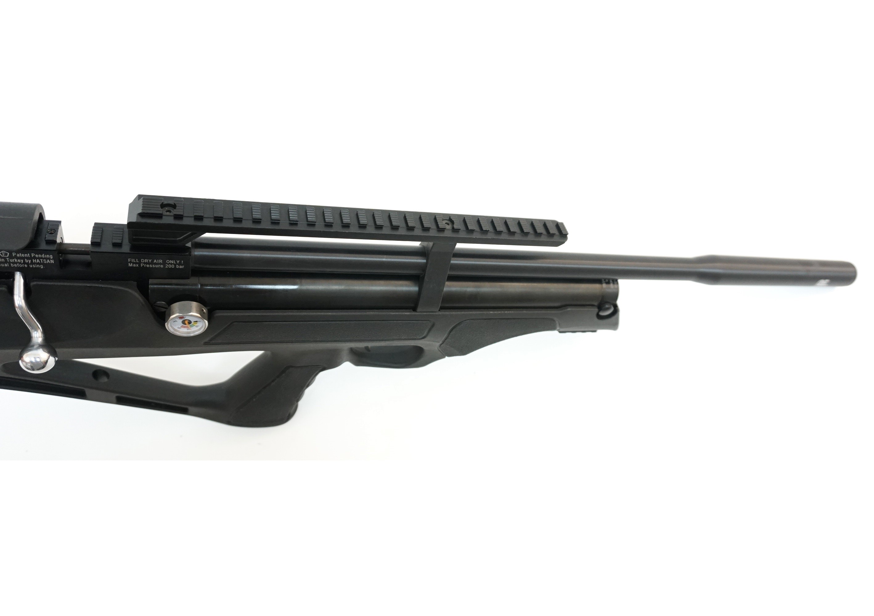 Пневматическая винтовка Hatsan Flashpup-S QE (пластик, PCP, модератор, 3 Дж) 6,35 мм, изображение 6