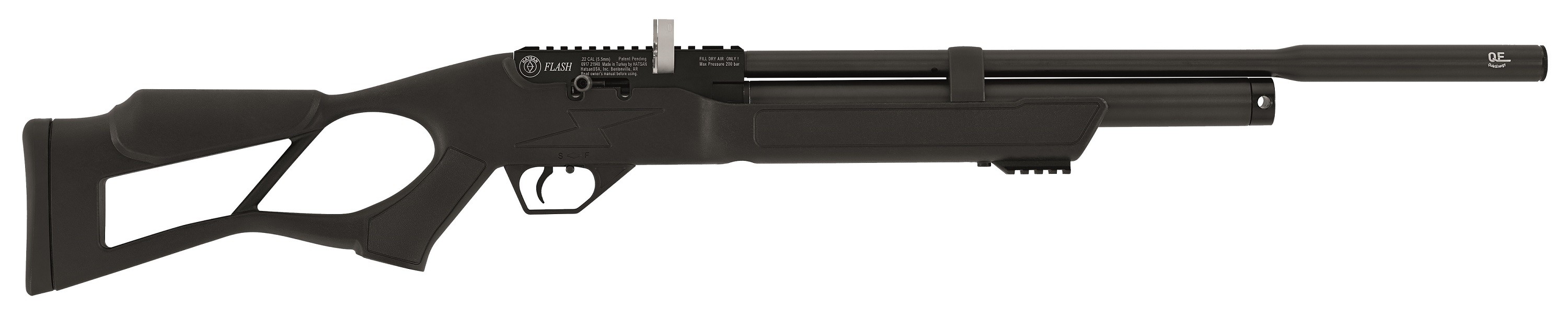 Пневматическая винтовка Hatsan Flash QE (PCP, модератор) 4,5 мм